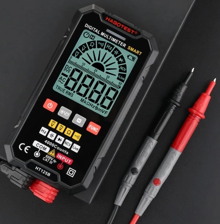 Instrument matës multimeter Habotest HT125B, 1.5V, i zi