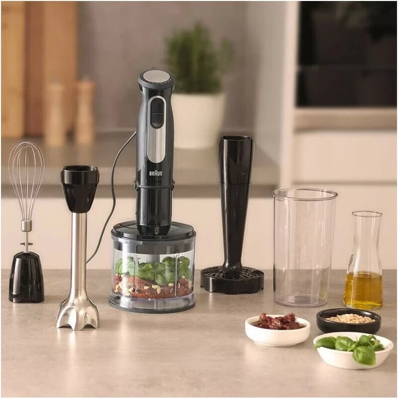 Blender Braun Multi Quick 5 MQ 55.307M, 1000W, 25 shpejtësi, i zi