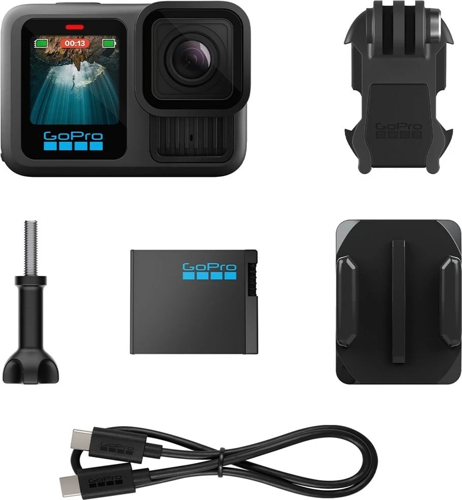 Kamera aksion GoPro HERO13 BLACK, 27.6 MP, 5.3K Ultra HD, E zezë