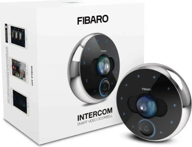 Interkom Z-Wave shumë qëllimor Fibaro FGIC-002, i zi