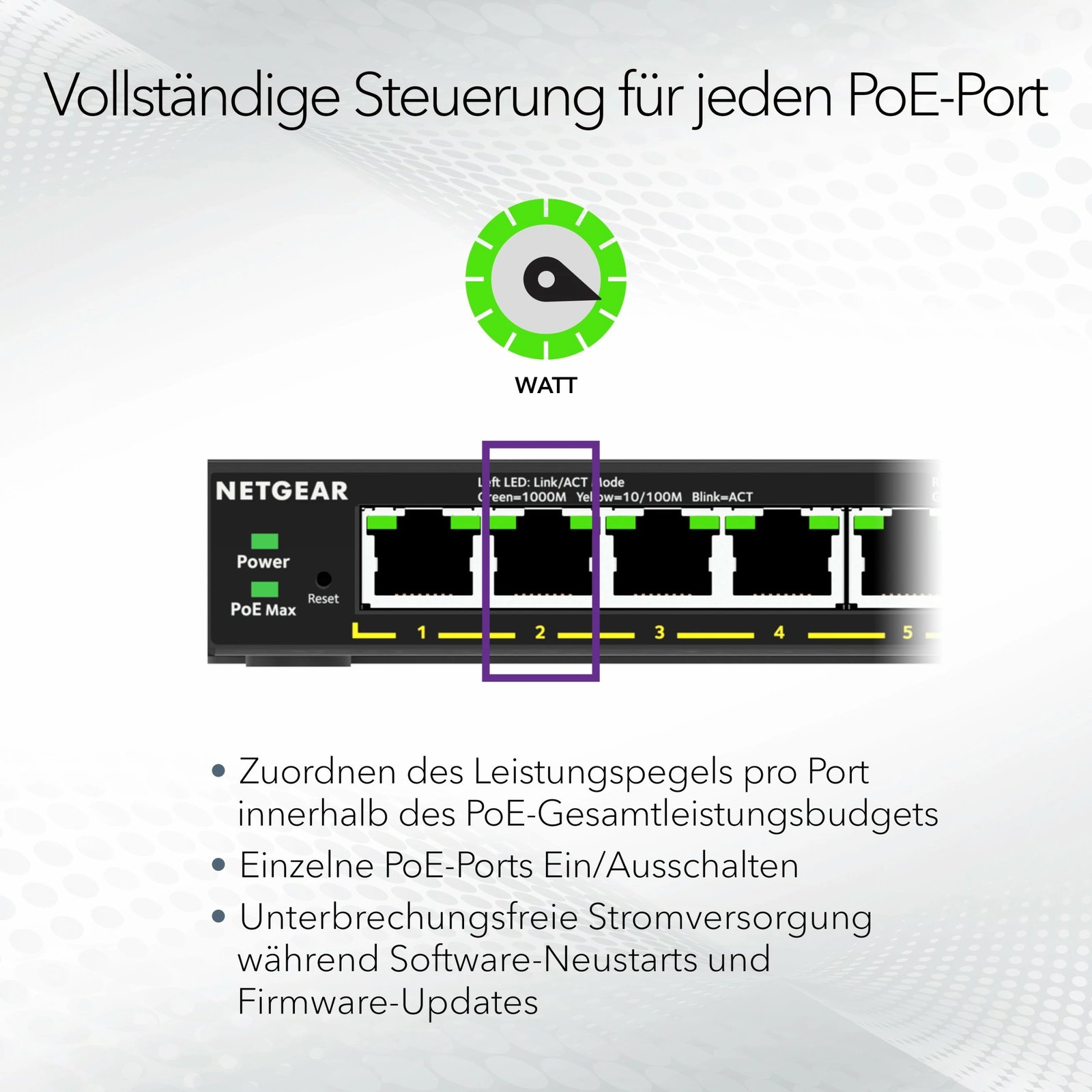 Switch NETGEAR GS305EP, 5-Port, Gigabit Ethernet, PoE+