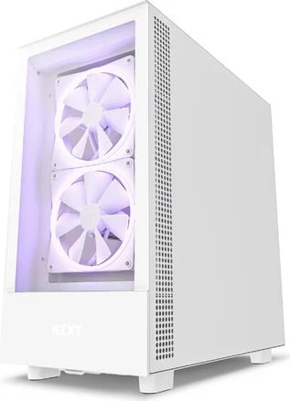 Kasë NZXT H5 Elite, Midi Tower, 1 x USB 3.1, 1x USB-C 3.1, audio, e bardhë