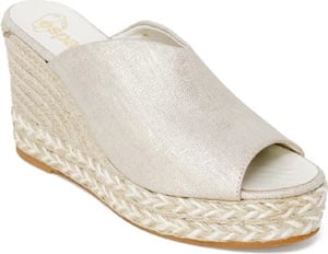 Sandale me taka për femra Espadrilles, ari