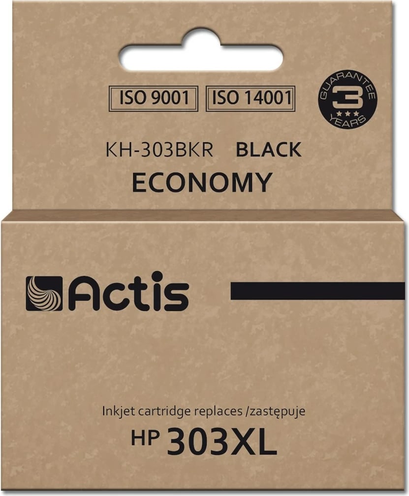 Ngjyrë zëvendësuese Actis KH-303BKR ink për HP 301XL CH563EE, 20ml, e zezë