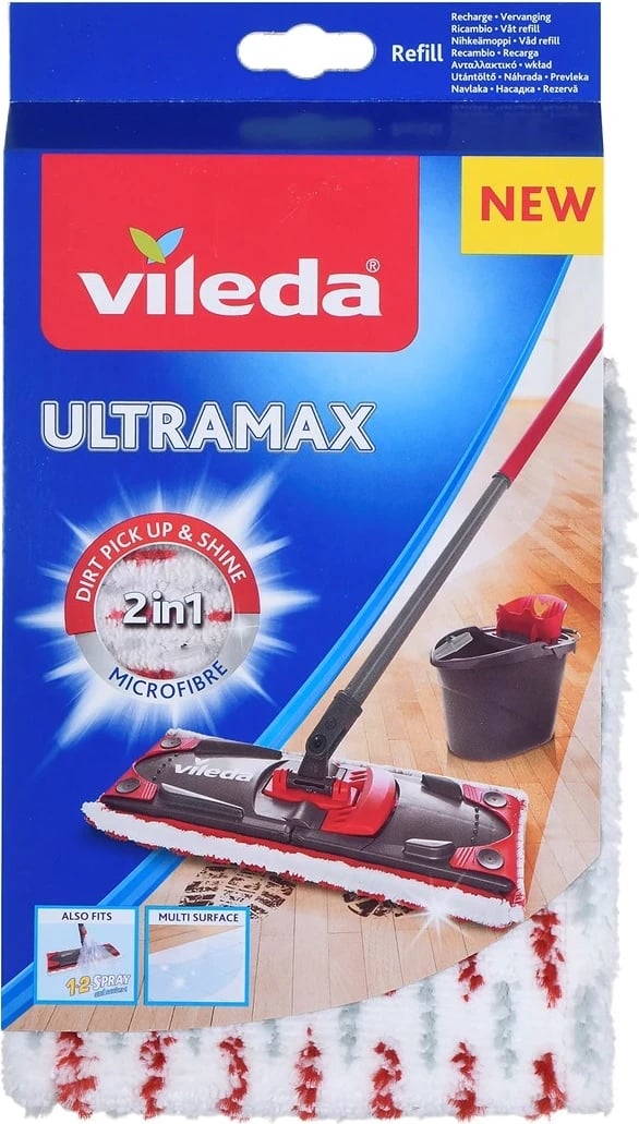 Leckë për shtupë Vileda Ultramax, e bardhë/kuqe