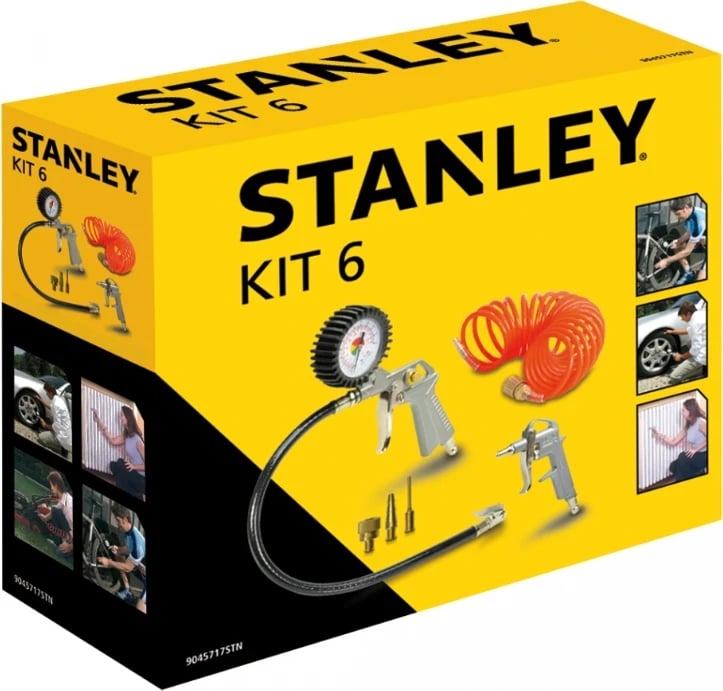 Set Veglash Pneumatike STANLEY, 6 copë