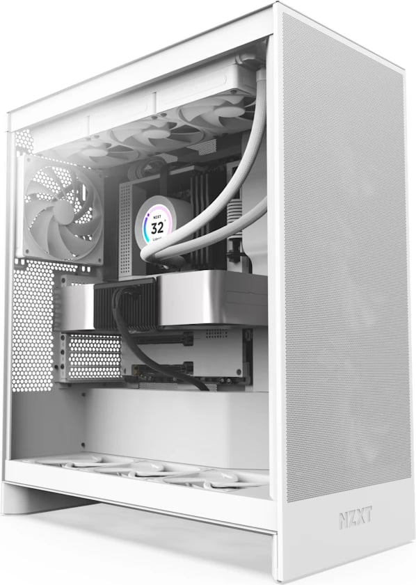 Kasë kompjuteri NZXT H7 Flow (CM-H72FW-01) - e bardhë