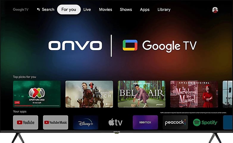 TELEVIZOR ONVO OV65F950 | 65" LED 4K GOOGLE TV