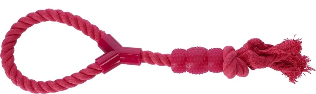 Lodra për qen, DINGO Fresh tug denta, 41 cm, Rozë