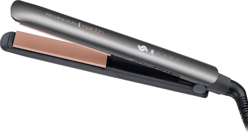 Drejtuese për flokë Remington Keratin Protect S 8598, hiri/rosegold