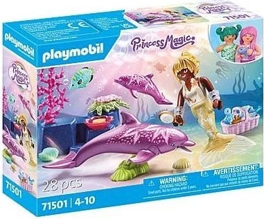 Seti i ndërtimit Playmobil Princess Magic, me sirena dhe delfinë