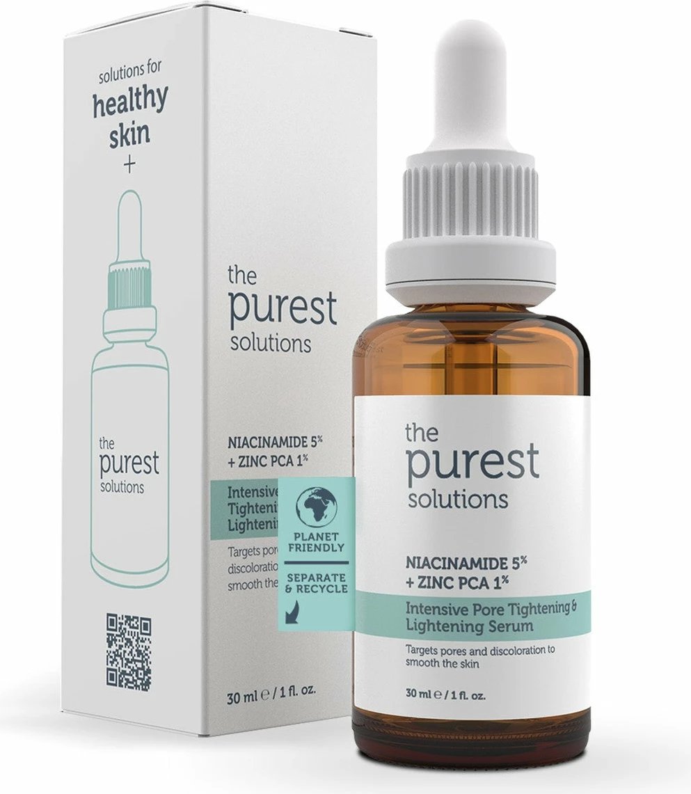 Serum për shtrëngim & ndriçim të poreve The Purest Solutions %5 + Zinc Pca %1, 30 ml