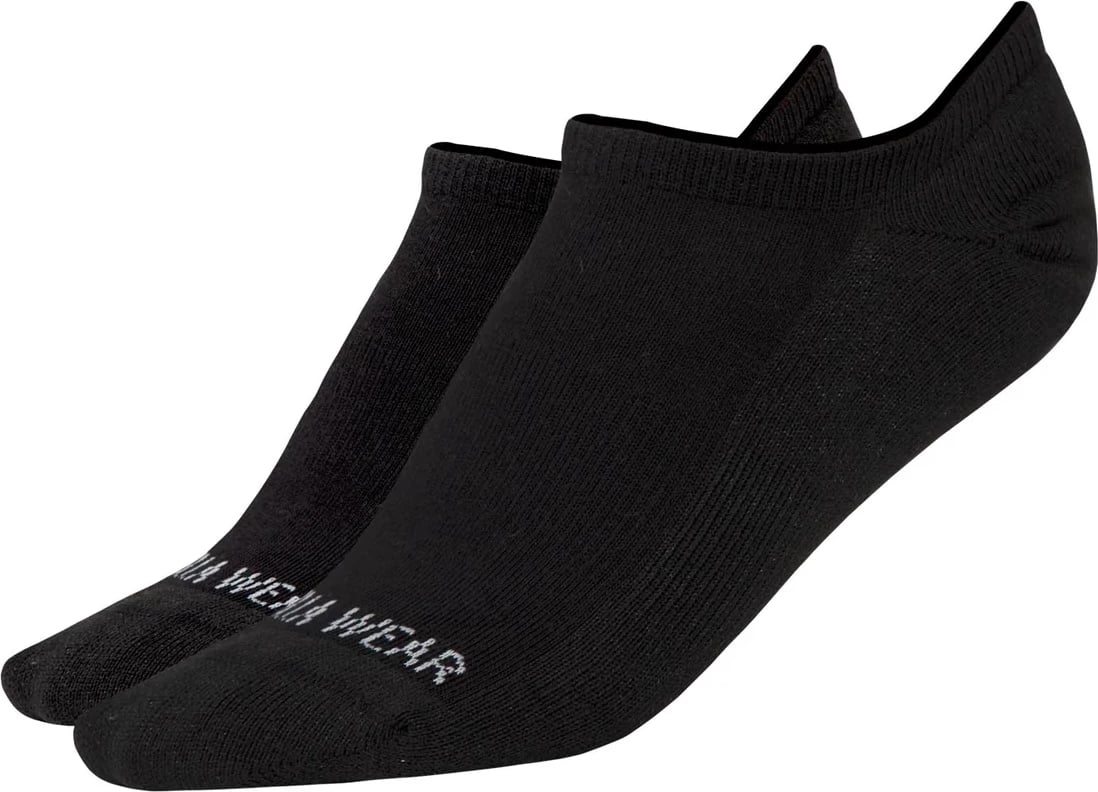 Çorape për kyçin e këmbës 2-Paketë - E zezë