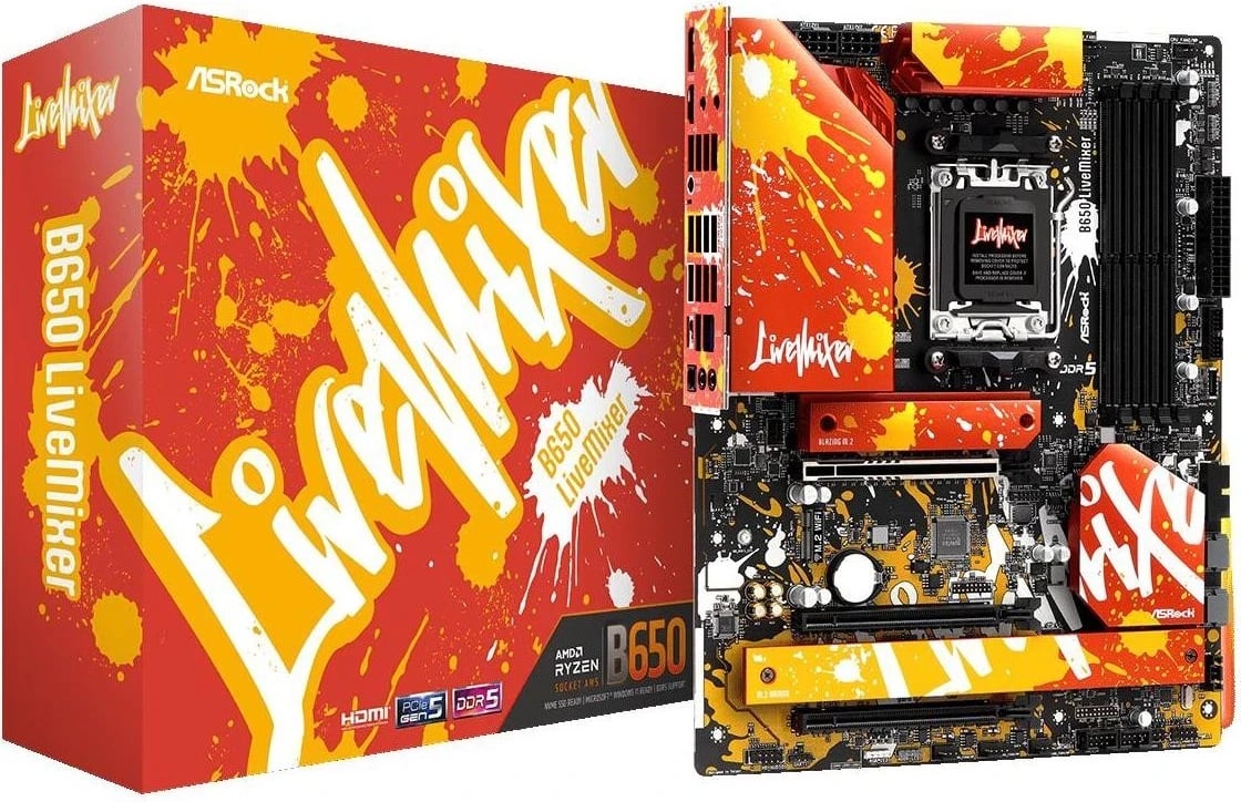 Pllakë amë ASRock B650 LIVEMIXER, Socket AM5, Chipset B650, DDR5