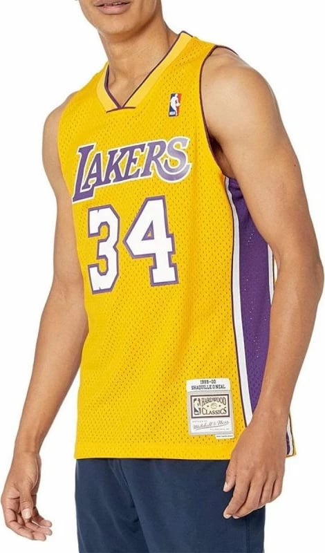 Fanellë për meshkuj Mitchell & Ness Los Angeles Lakers, e verdhë