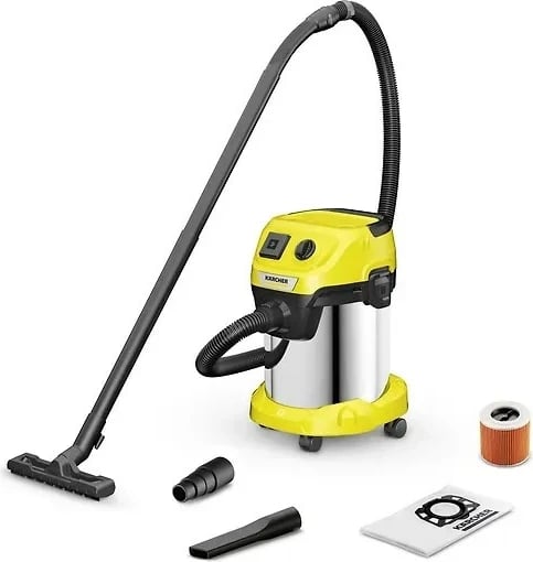 Fshesë me vakum Karcher WD 3 PS V-17/4/20, 17 L, Argjendtë