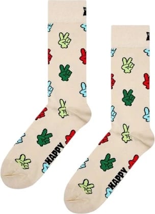 Çorape për meshkuj Happy Socks, të bardha