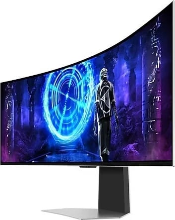 Monitor Samsung LS49DG950SUXDU, 49'', QD-OLED, Dual QHD, 240Hz, argjendtë