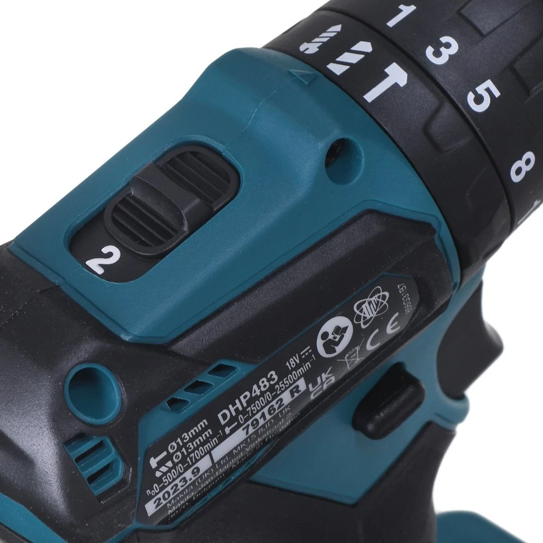 Makita DHP483Z, 1700 RPM, e zezë, blu