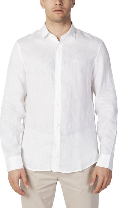 Këmishë për meshkuj Armani Exchange, e bardhë