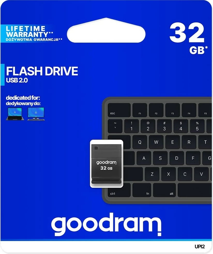 USB Goodram UPI2 32 GB USB TipiA 2.0, e zezë