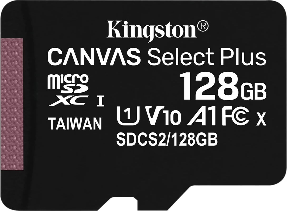 Kartë memorie MicroSDXC Kingston  Canvas,125 GB, e zezë