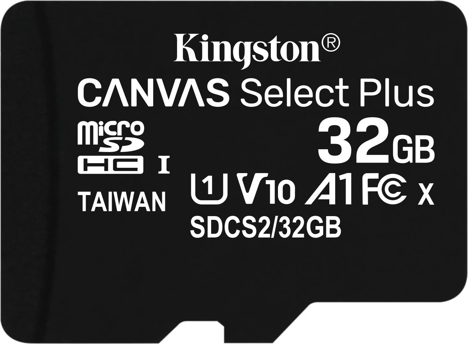 Kartelë memorie Kingston Canvas Select Plus 32GB, MicroSDHC, Class 10, UHS-I, 100 MB/s, e zezë