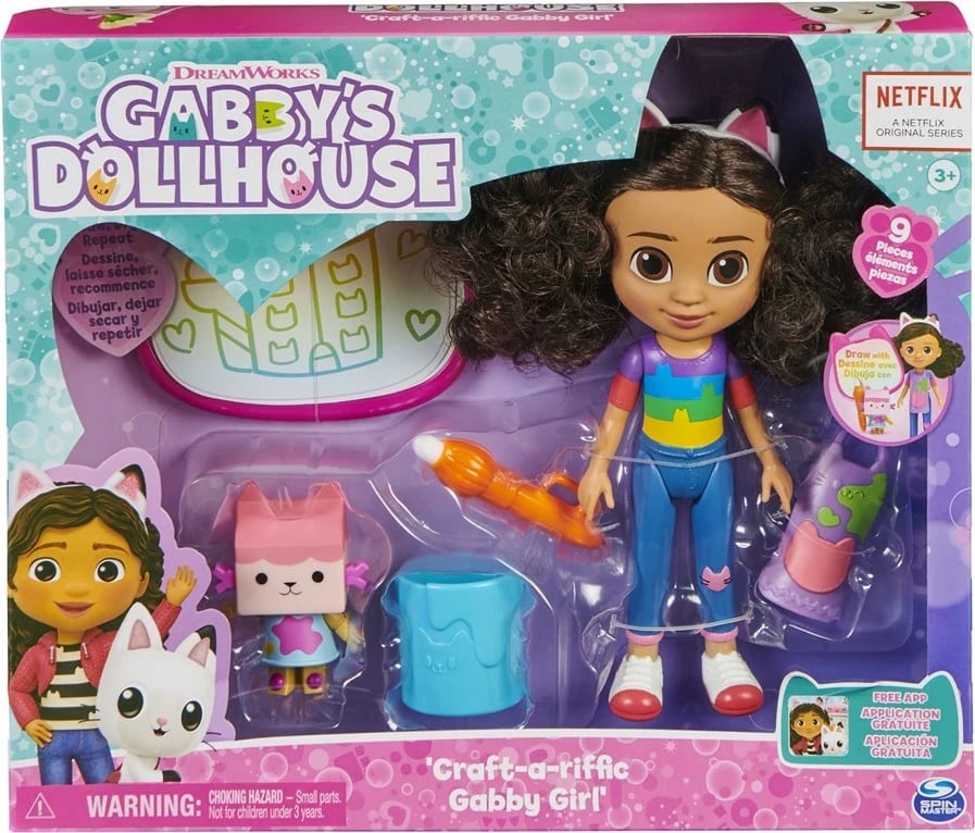 Set lodrash Gabby's Dollhouse, SPIN MASTER, 6064228, Shumëngjyrësh