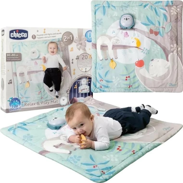 Lodër interaktive Chicco First Dreams Sowa, blu