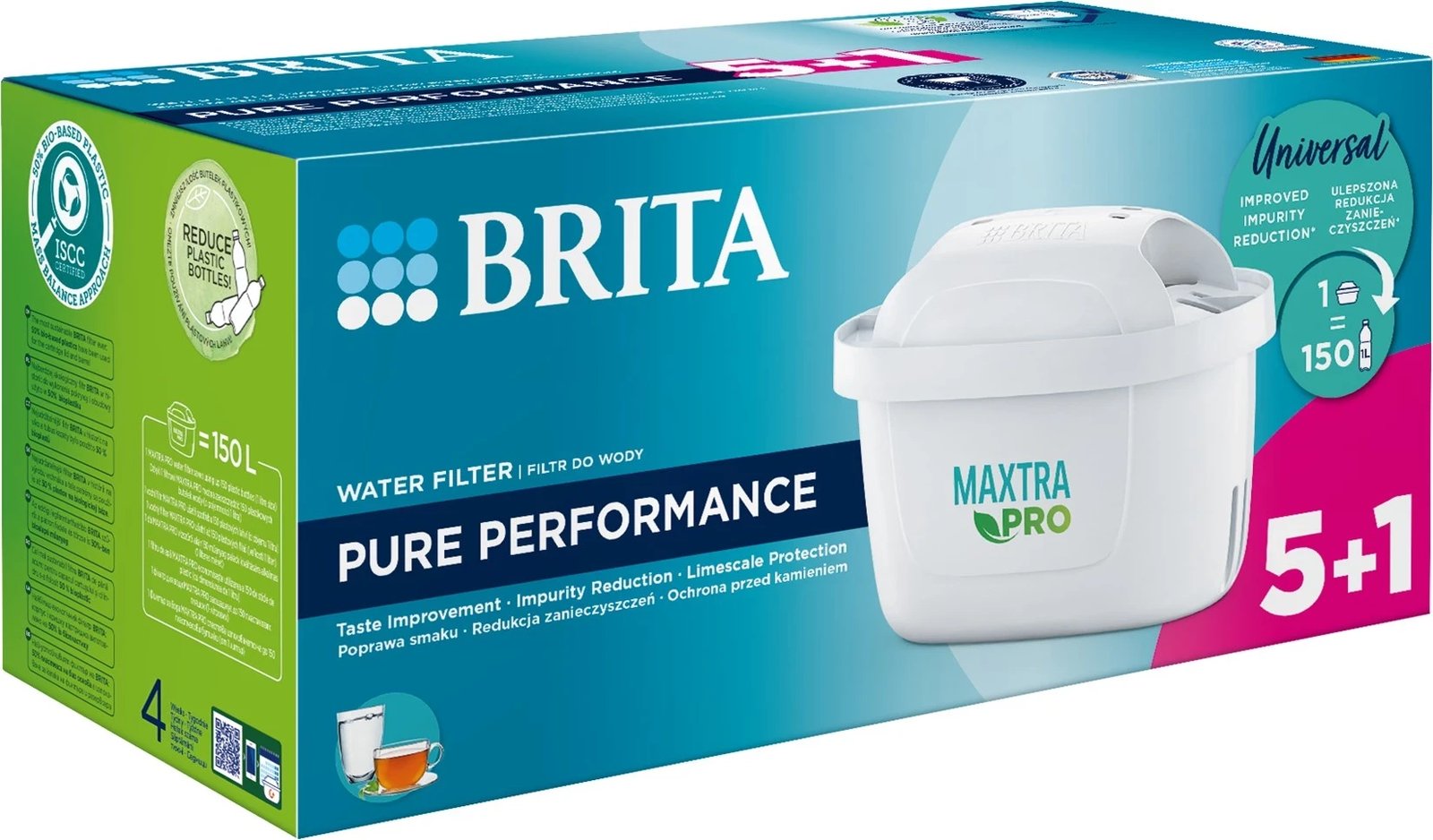 Filtra uji Brita MX+ Pro Pure Performance, 5+1 copë