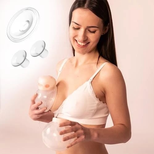 Pompa elektrike e gjirit Babyono Twinny Podójny, pa tela, 150 ml