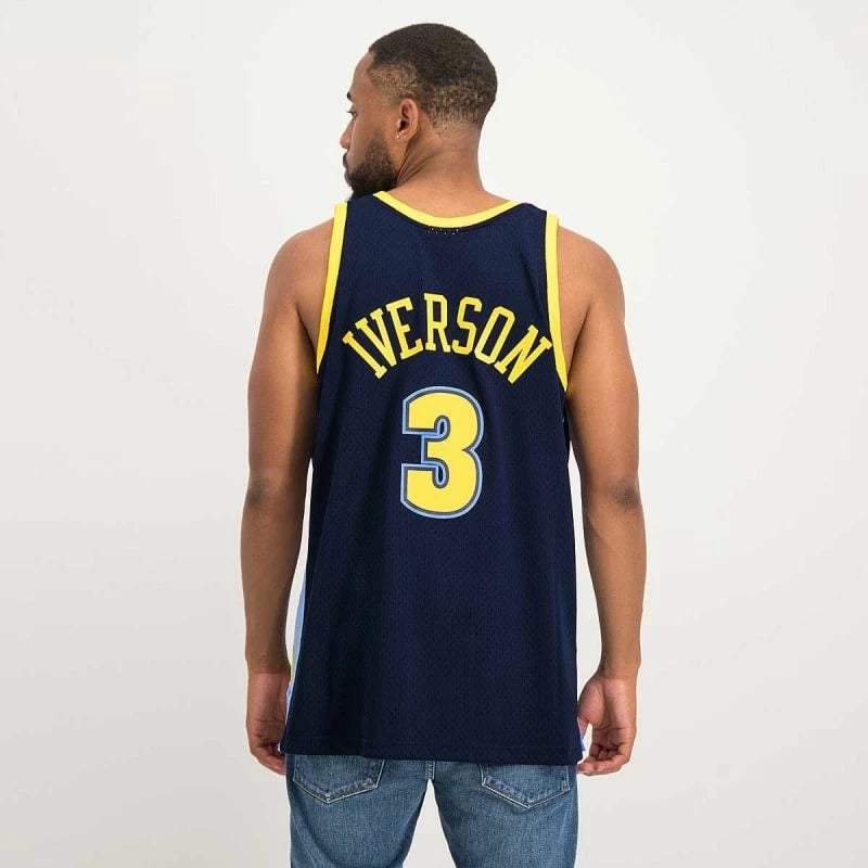 Maicë për meshkuj Mitchell & Ness NBA Swingman Denver Nuggets, blu