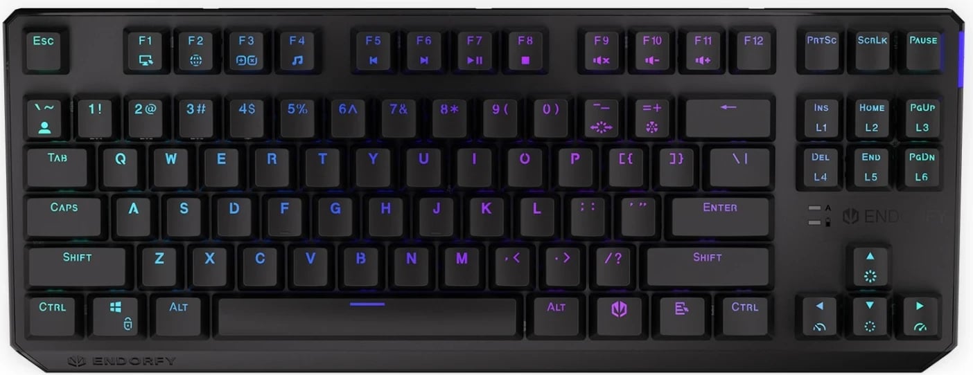 Tastierë Endorfy Thock TKL Wireless, e zezë