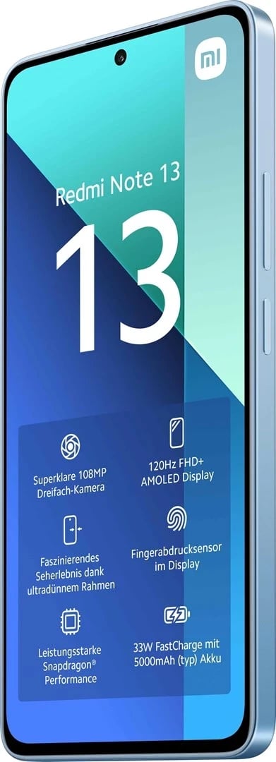 Celular Xiaomi Redmi Note 13, 6.67", 6+128GB, i kaltër