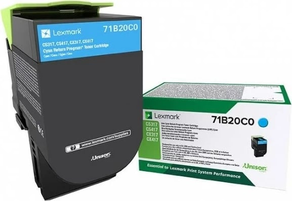 Toner Lexmark 71B20C0, cyan