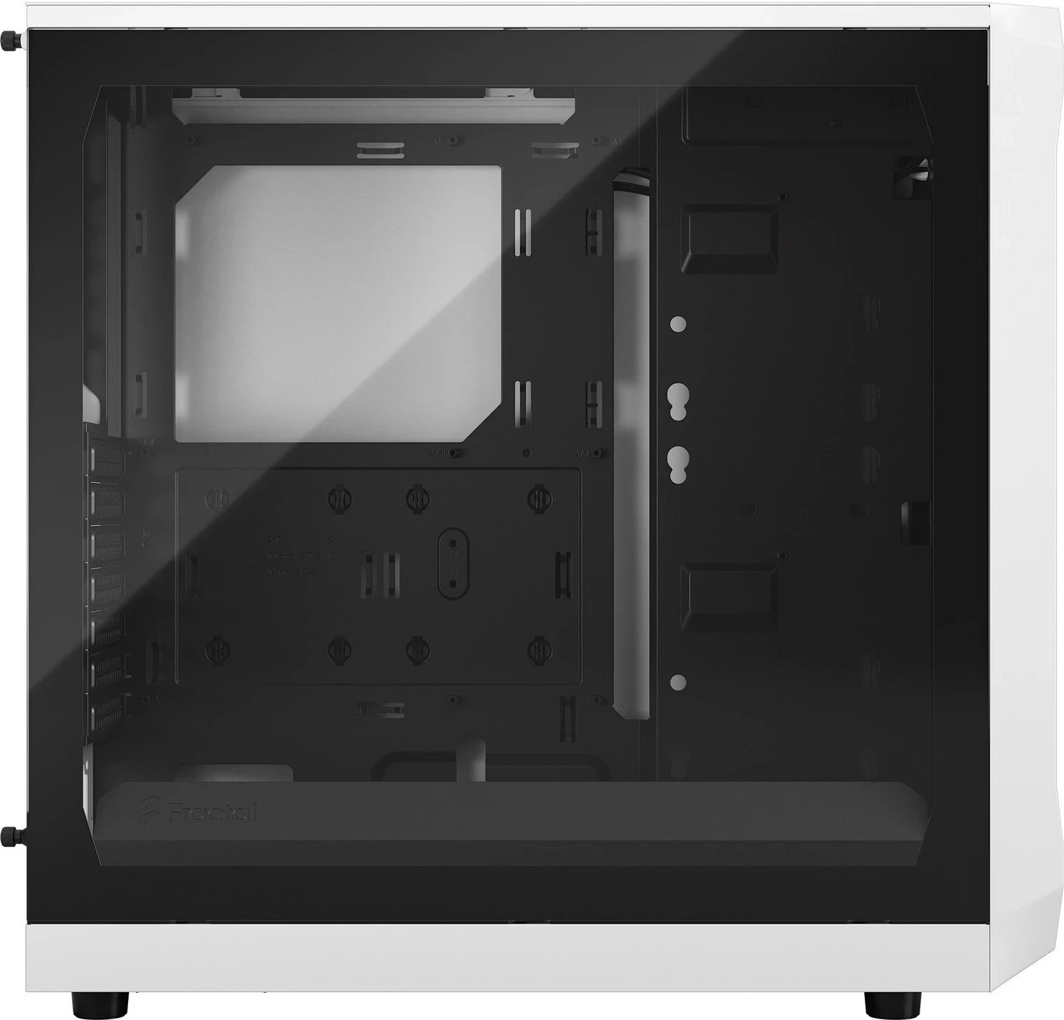 Kasë kompjuteri Fractal Design, Focus 2, e bardhë me të zezë