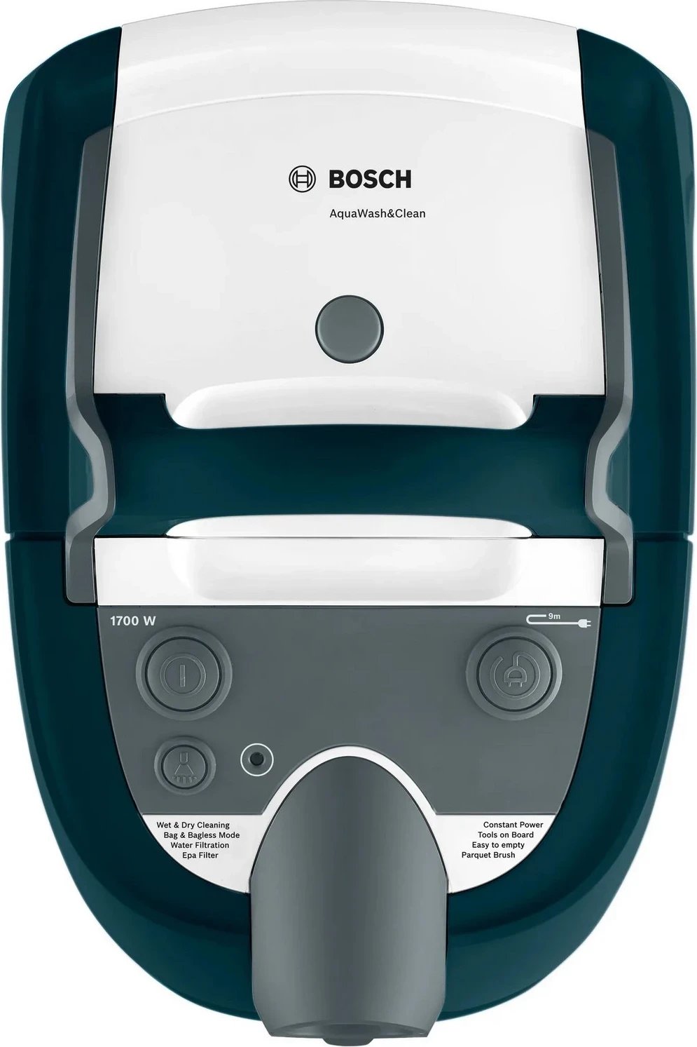 Fshesë me korrent Bosch Serie 4 AquaWash&Clean BWD41720, 1700W, 5L, bardhë-jeshile