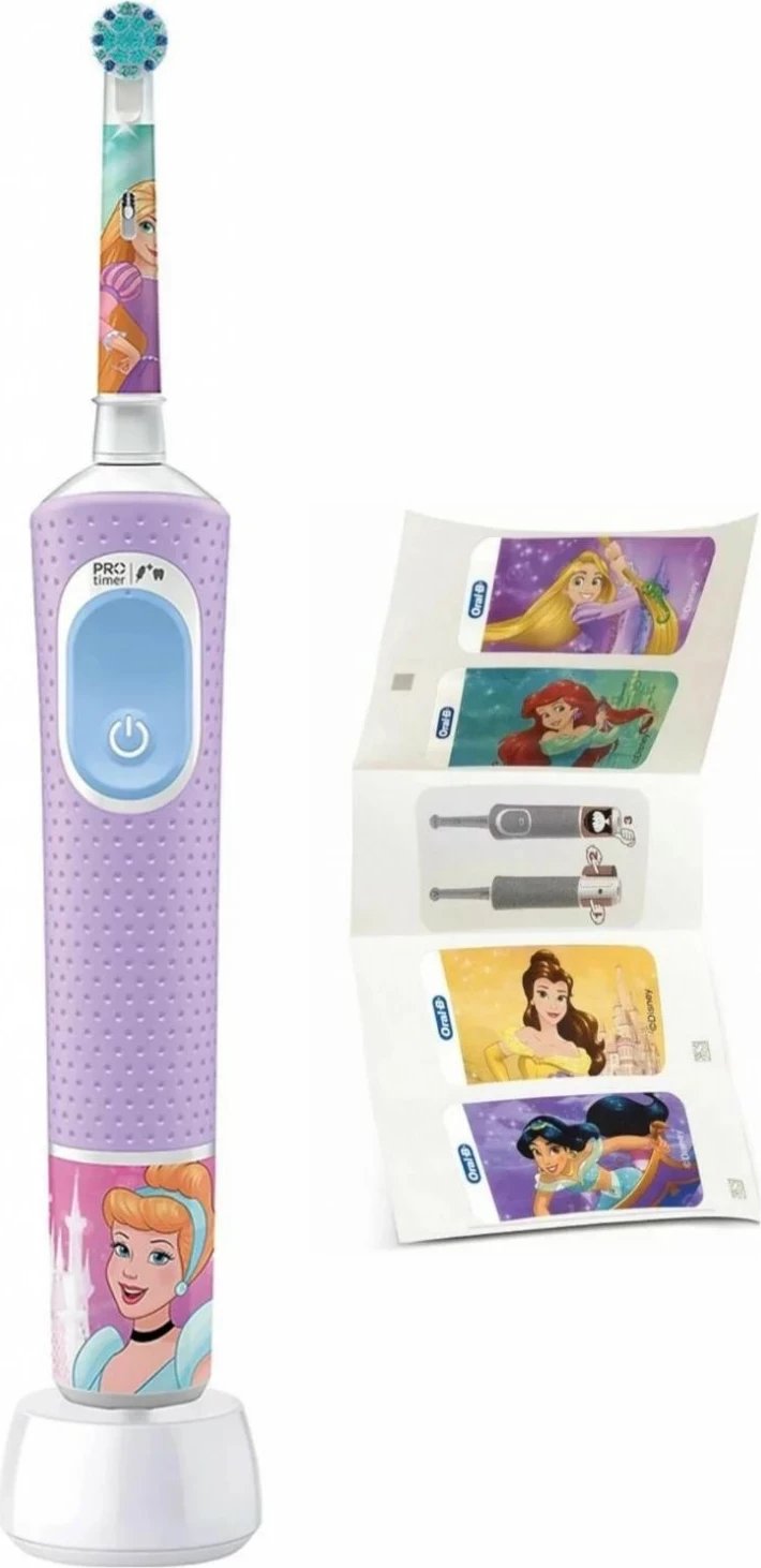 Brushë elektrike Oral-B Vitality Pro Kids 3+ Princess, ngjyrë vjollcë