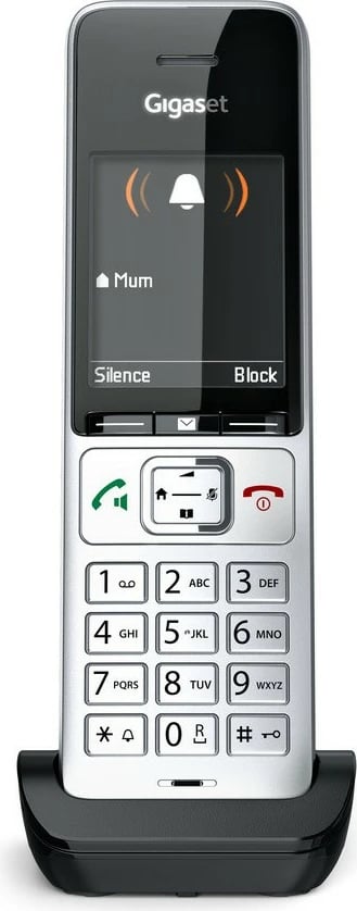 Telefon Gigaset COMFORT 500HX, Analog/DECT, Black, Silver