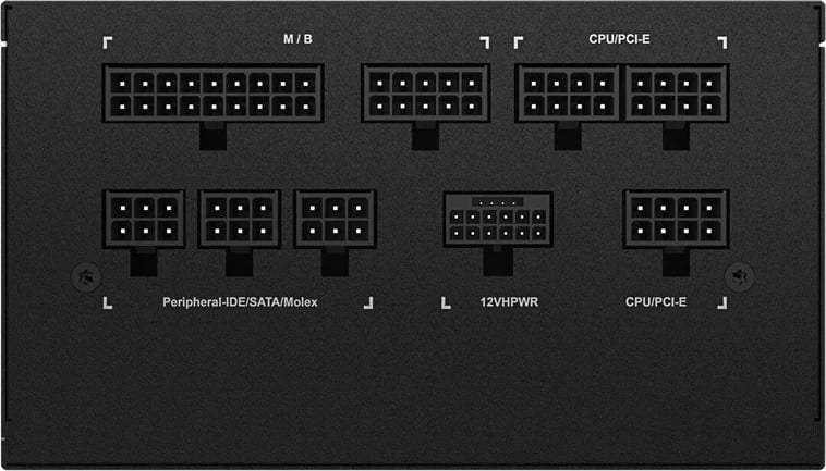 Njësi furnizimi me energji Gigabyte UD750GM PG5, 750 W, 20+4 pin ATX, ATX, E zezë