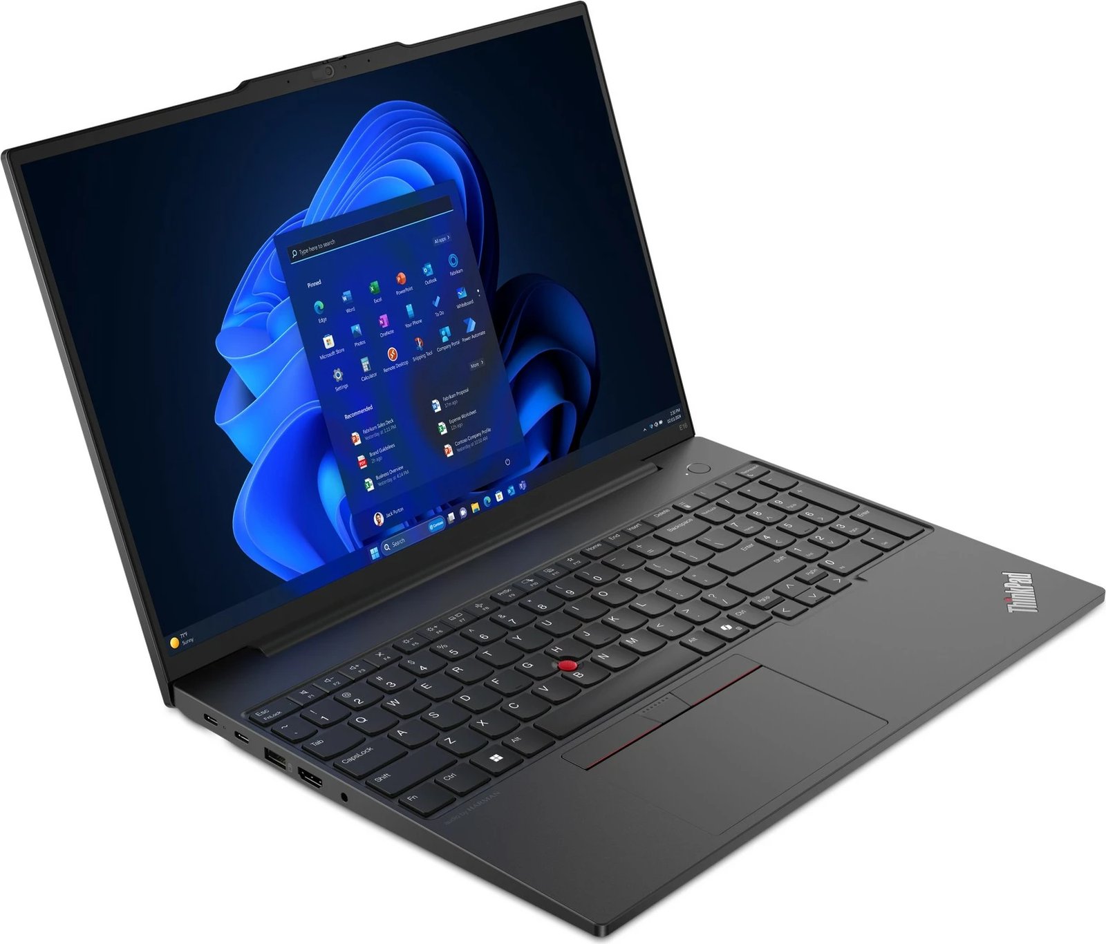 Laptop Lenovo ThinkPad E16, 16", AMD Ryzen 5, 16GB RAM, 512 GB SSD,AMD Radeon Graphics, i zi (DE keyboard)