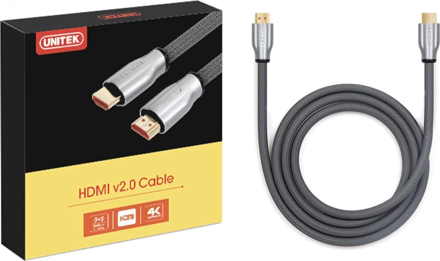 Kabllo HDMI Unitek, 10m, gri