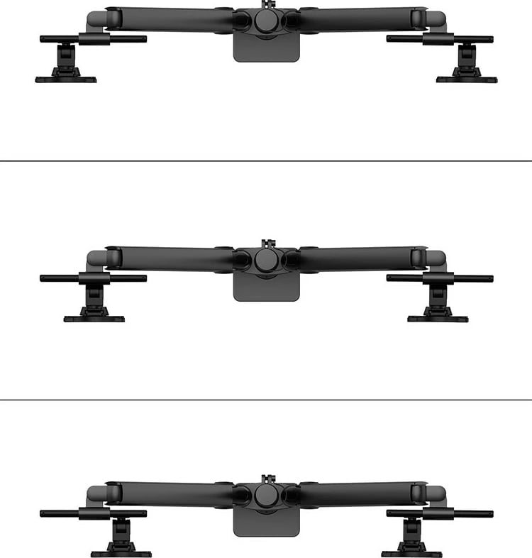 Krah monitori Neomounts DS65S-950BL2, Clamp/Grommet, 11 kg, 61 cm (24"), 86.4 cm (34"), 100 x 100 mm, E zezë