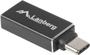 Përshtatës Lanberg USB-C/ USB-A, i zi