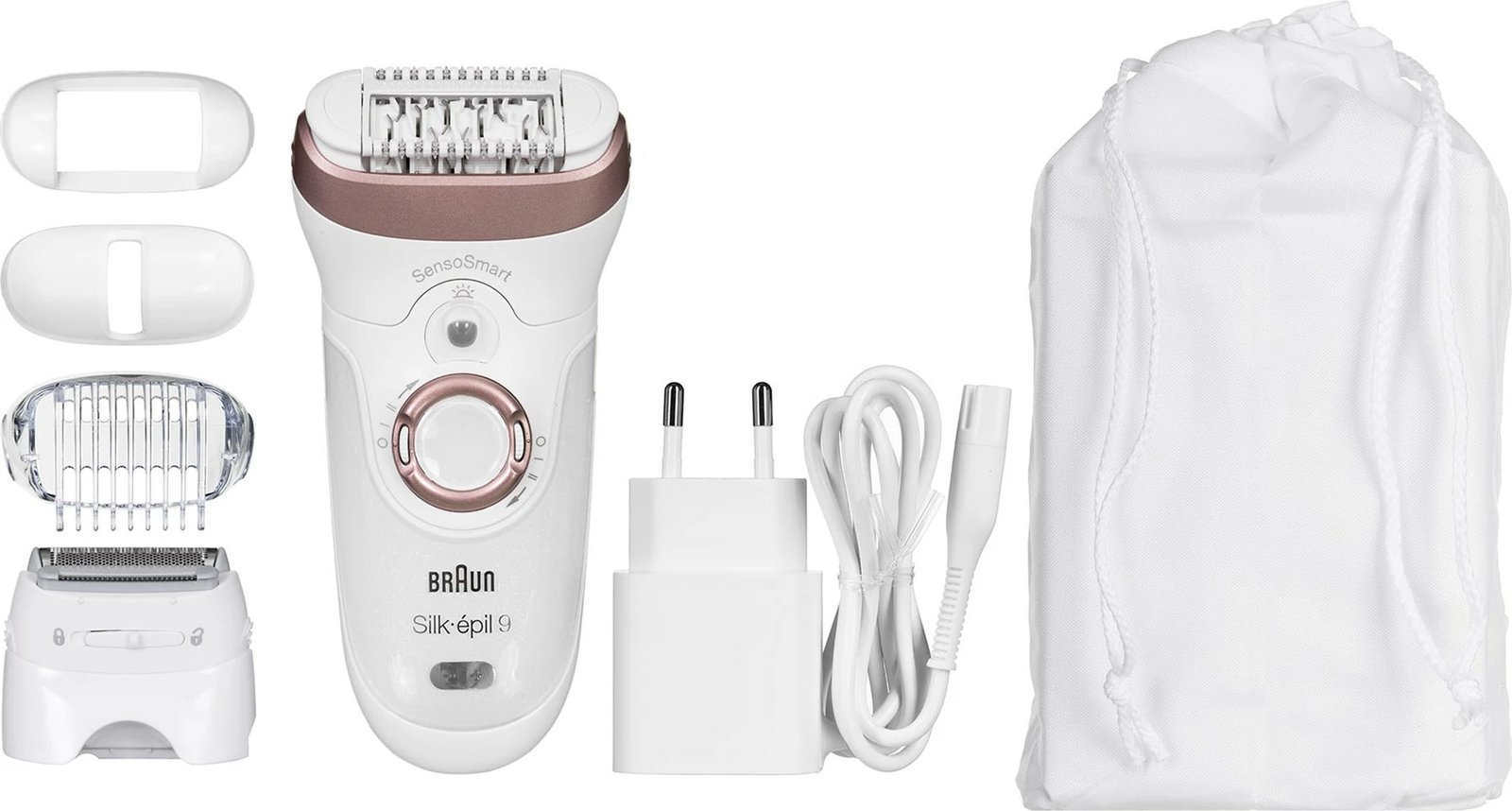 Epilator Braun Silk-épil 9 9-870, Rozë, Bardhë