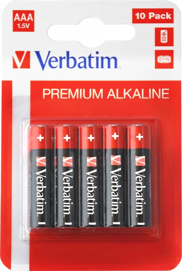 Bateri AAA Alkaline Verbatim LR03, 1.5V, 49874