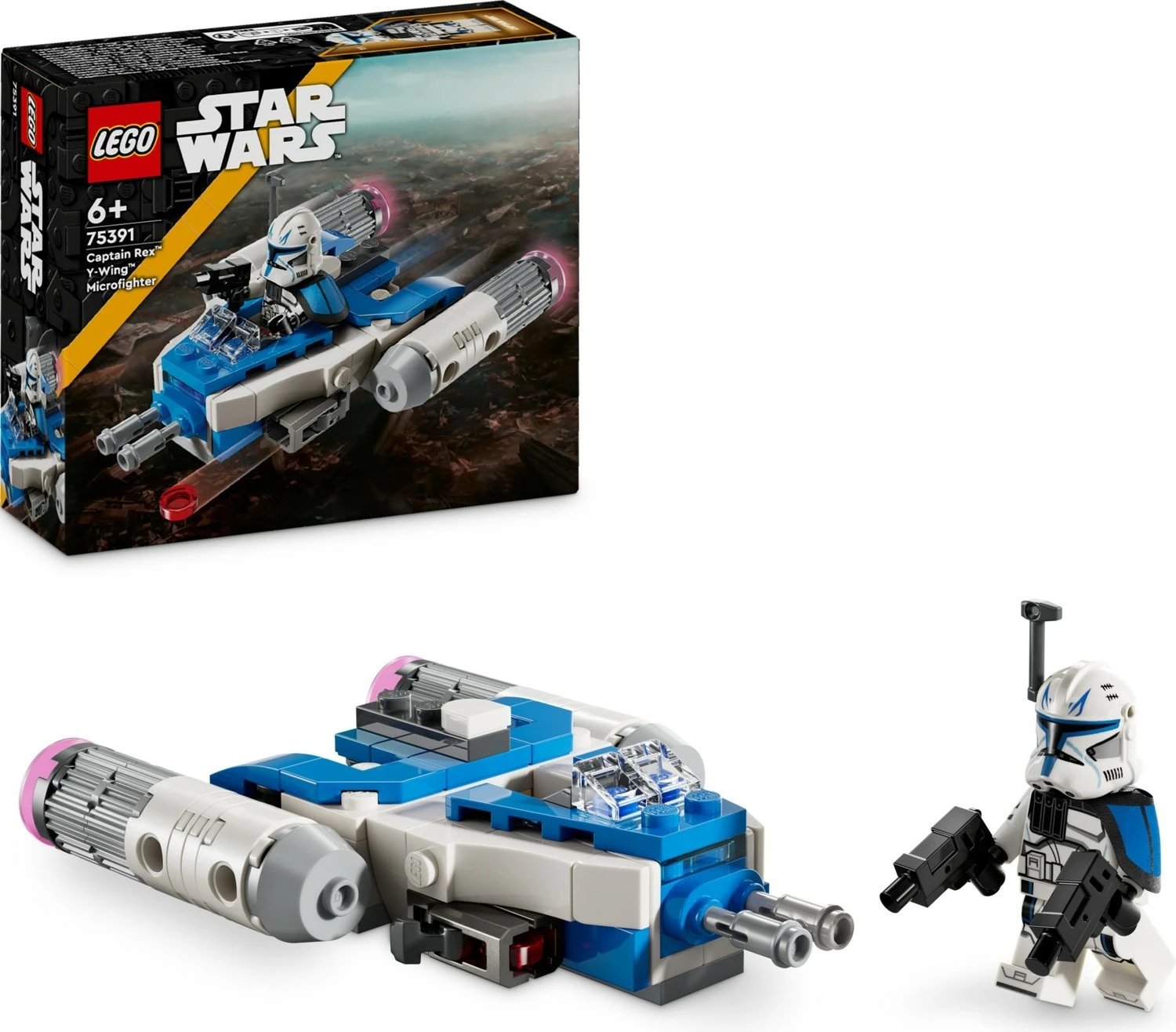 Legoedlyy Star Wars Captain Rex Y-Wing Microfighter, 99 copë