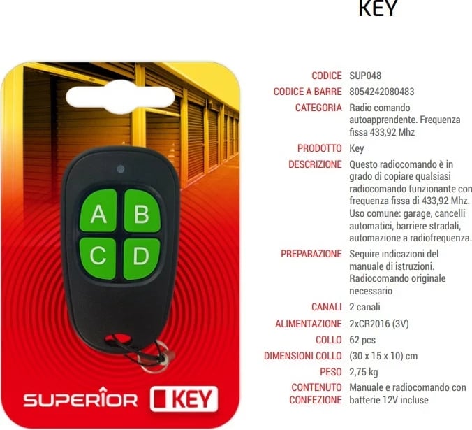 Telekomandë universale Superior Key