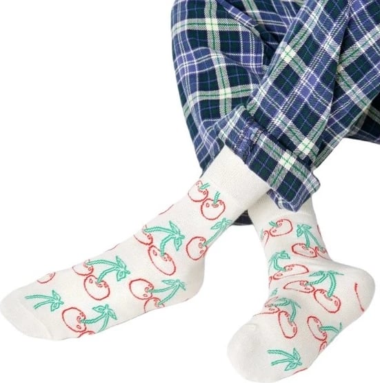 Çorape për femra Happy Socks, të bardha 