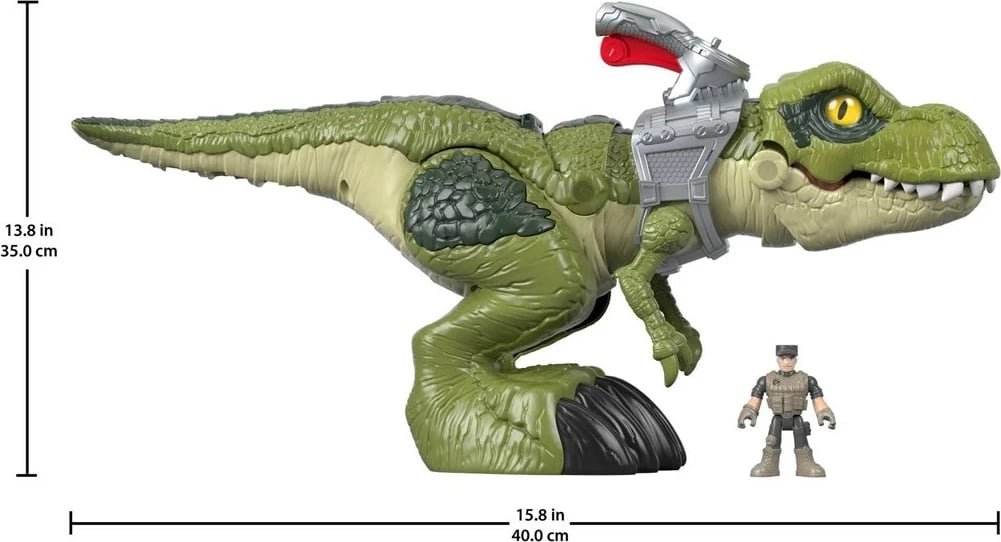 Lodra dinosaur Imaginext Jurassic World Mega Mouth T.Rex, MATTEL, Shumëngjyrësh